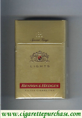 Benson Hedges Special Kings Lights cigarettes